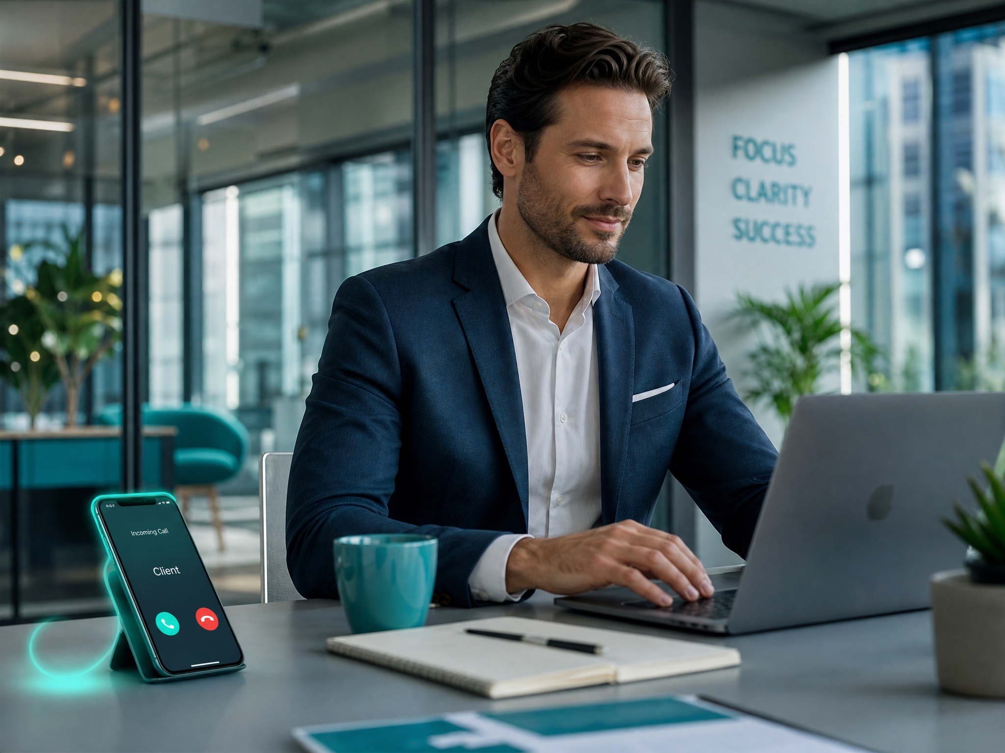 AI Receptionist answering business calls automatically with intelligent conversation