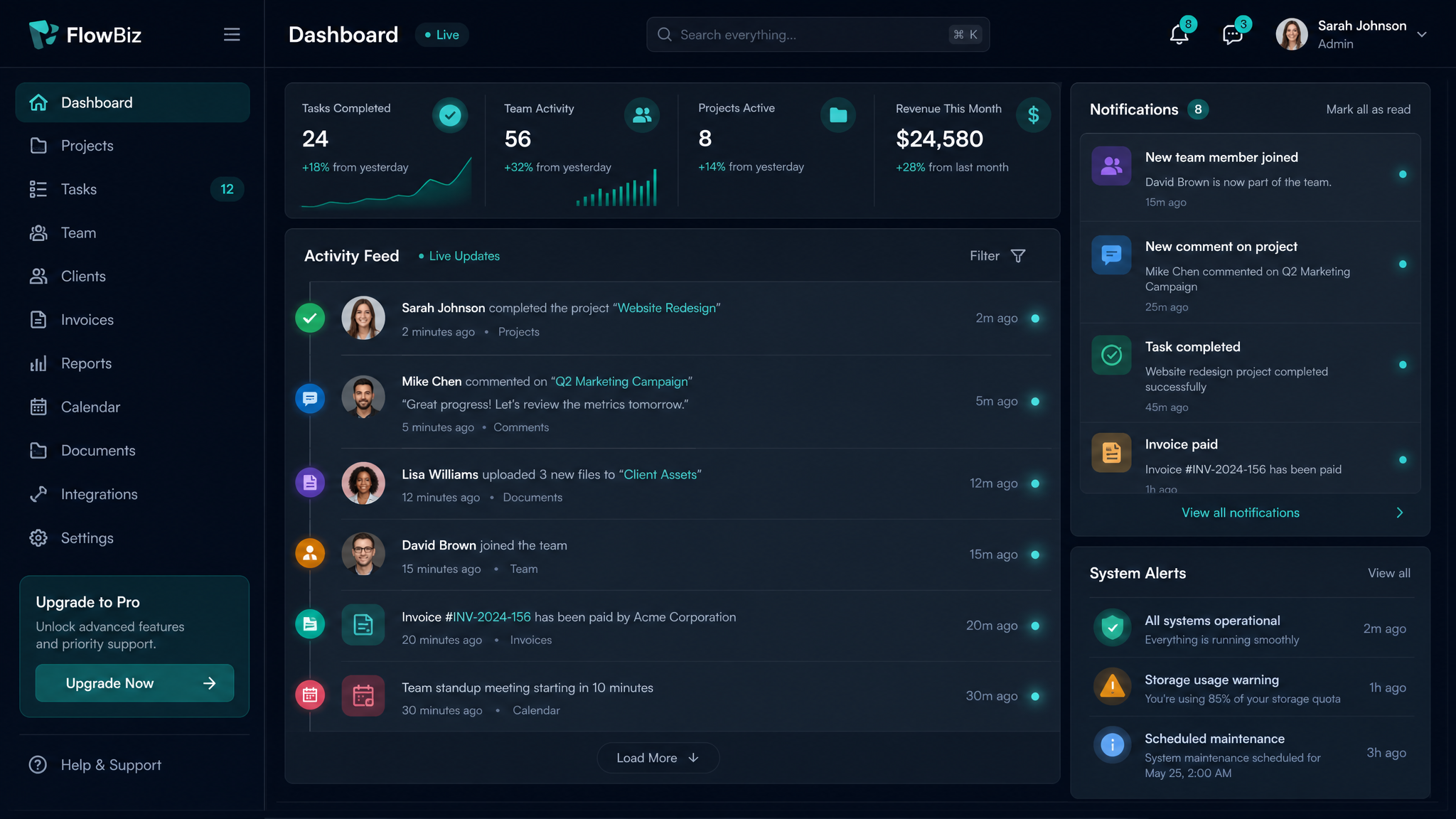 Internal Notification System - AI-powered business tool for lead generation and customer engagement